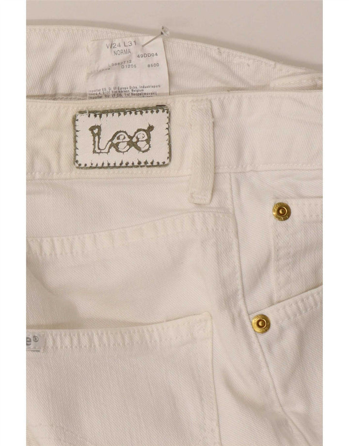 Женские джинсы Lee Norma Slim W24 L31, белый хлопок