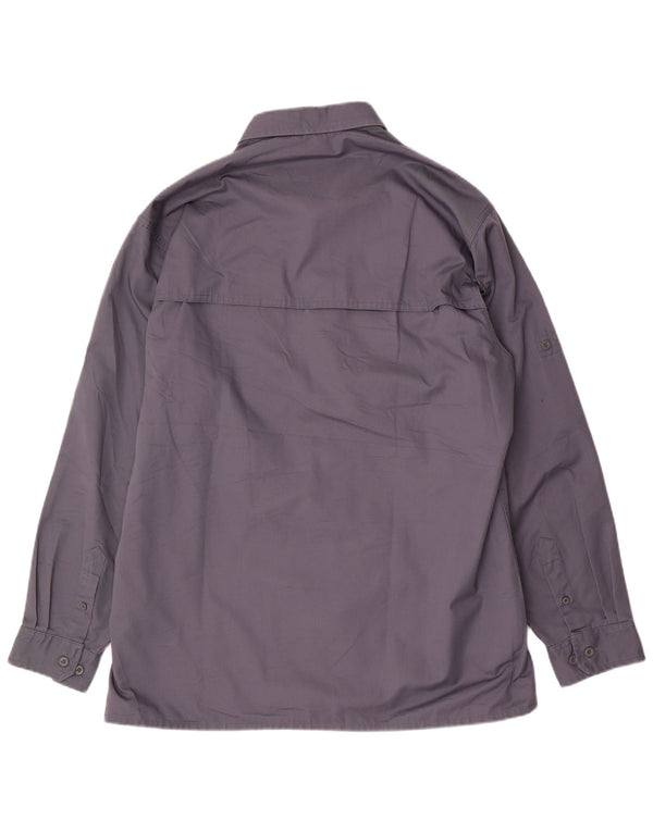 Мужская рубашка Engelbert Strauss 2XL фиолетовая из полиэстера