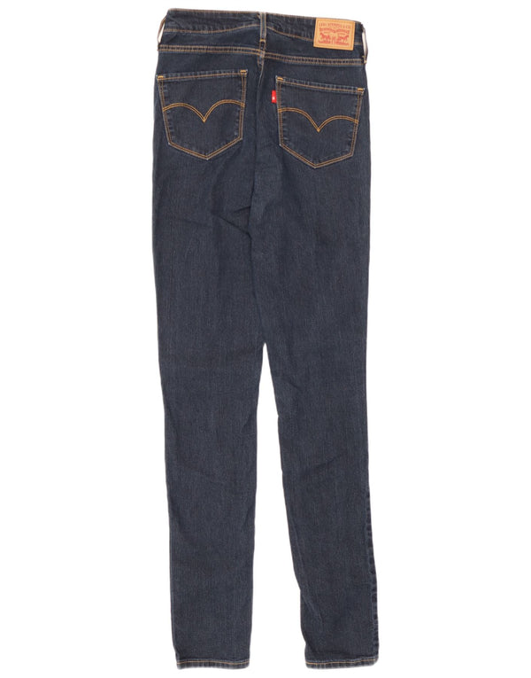 Женские джинсы скинни Levi's W25 L32, темно-синий, хлопок