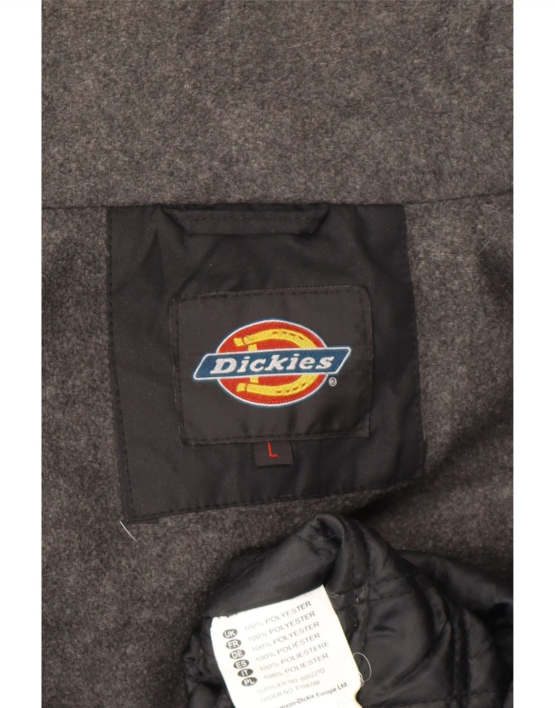 Мужская ветровка Dickies UK 40, большая черная полиэстеровая куртка