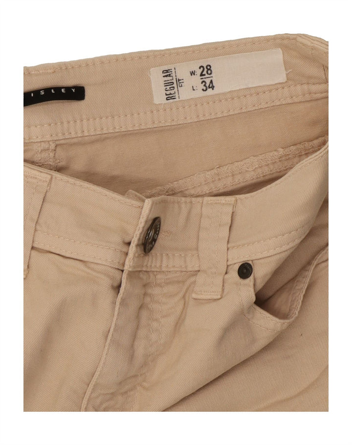 SISLEY Womens Regular Fit Denim Shorts W28 Medium Beige Cotton Vintage Sisley and Second-Hand Sisley from Messina Hembry 