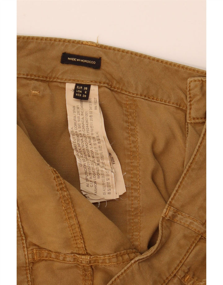 Massimo Dutti Женские узкие брюки-карго EU 38 Small W28 L31 Коричневые лиоцелловые брюки