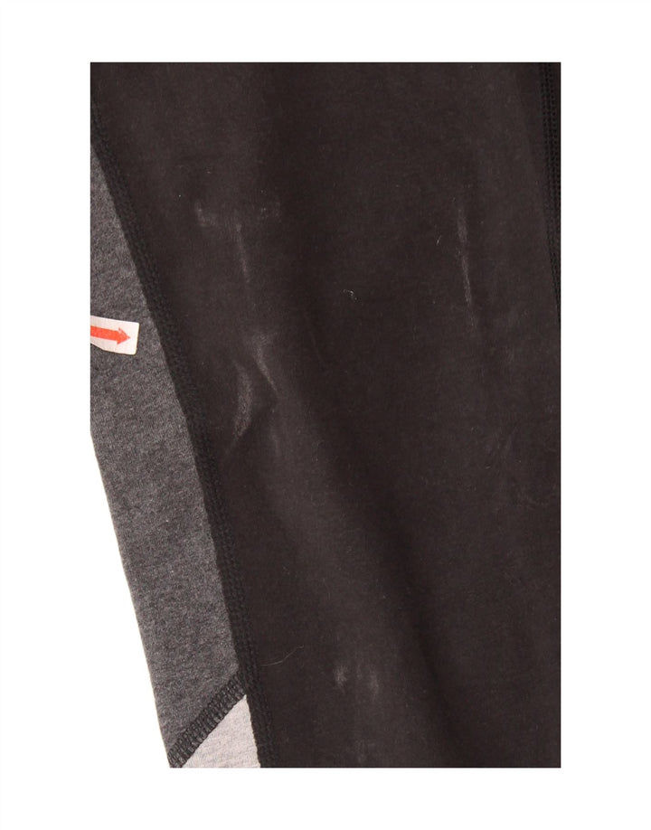 Женские леггинсы REEBOK UK 10, маленькие черные, хлопковые с цветными блоками