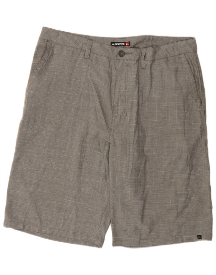 Мужские шорты чинос Quiksilver W38 XL, серый полиэстер с крапинками