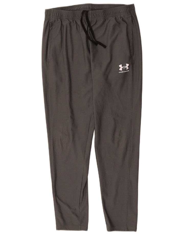 Мужские спортивные брюки Under Armour XL серые из полиэстера