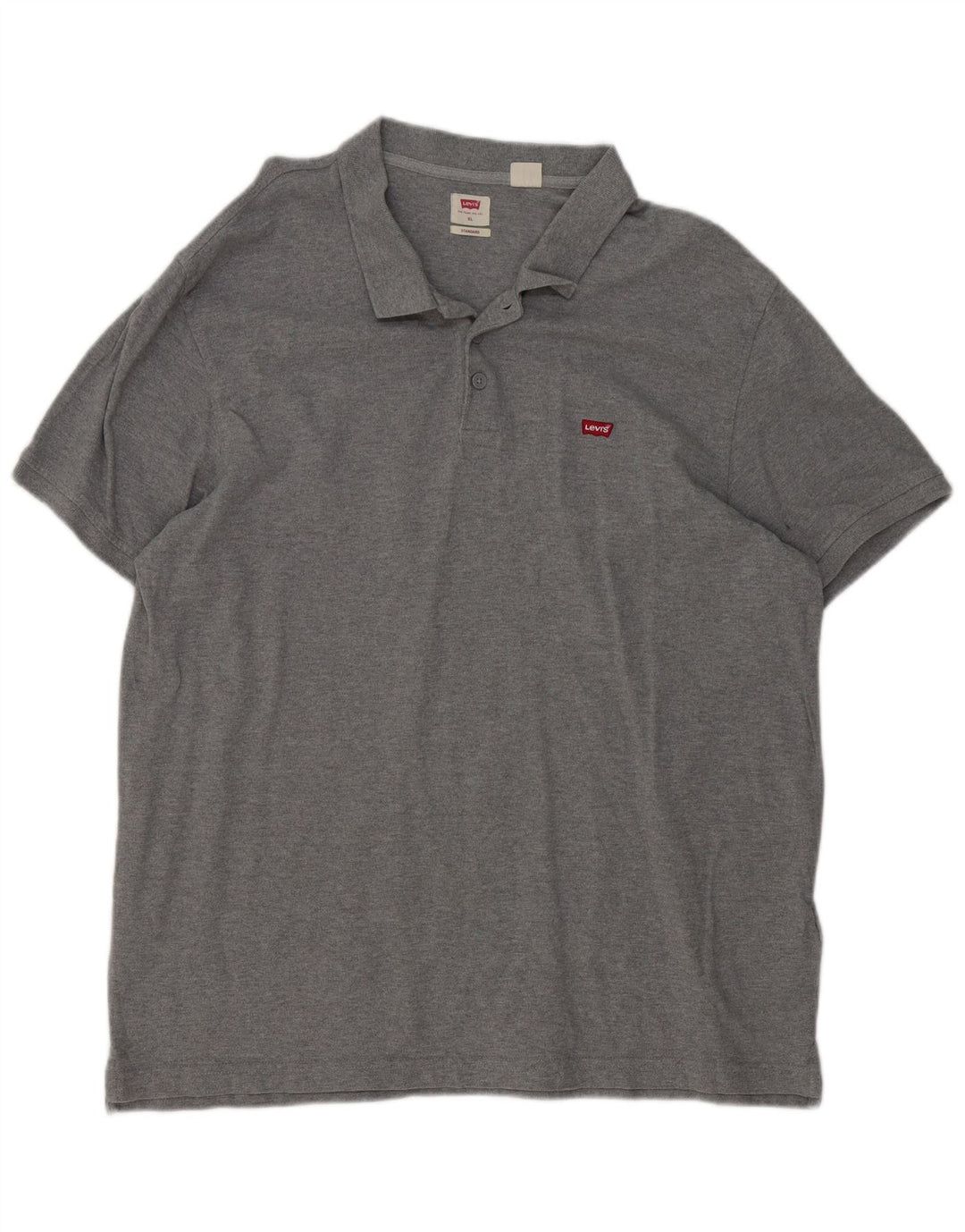 Мужская рубашка-поло Levi's Standard XL, серая, хлопок