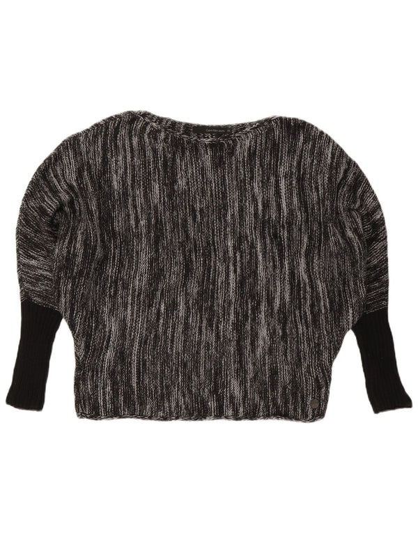 Женский джемпер с вырезом «лодочкой» CALVIN KLEIN JEANS UK 6 XS, серый в крапинку