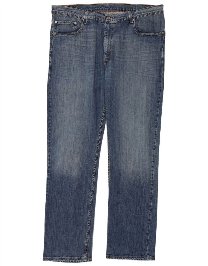 Мужские прямые джинсы Levi's 752 W42 L34 синие, хлопок
