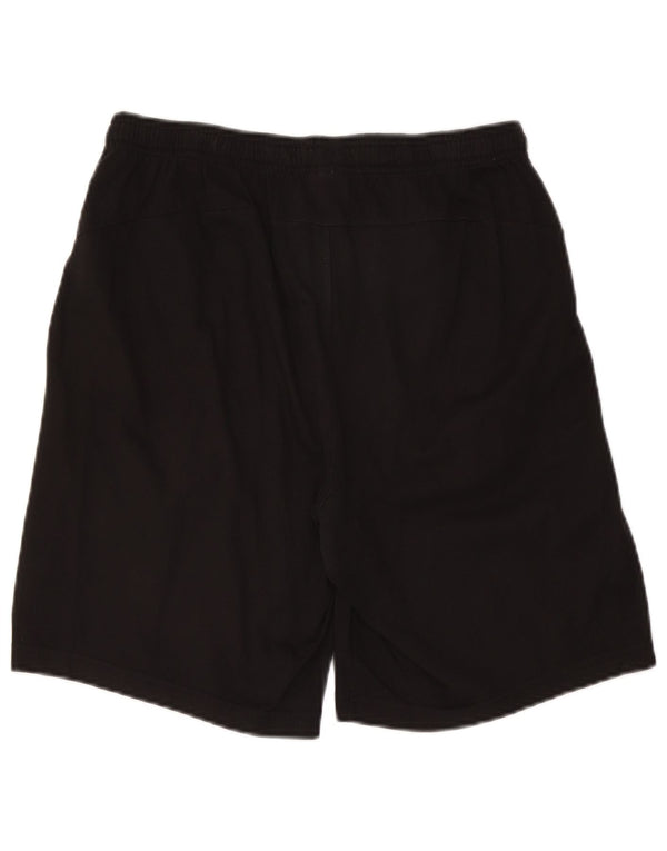 Мужские спортивные шорты PUMA с графическим рисунком, большие черные хлопковые