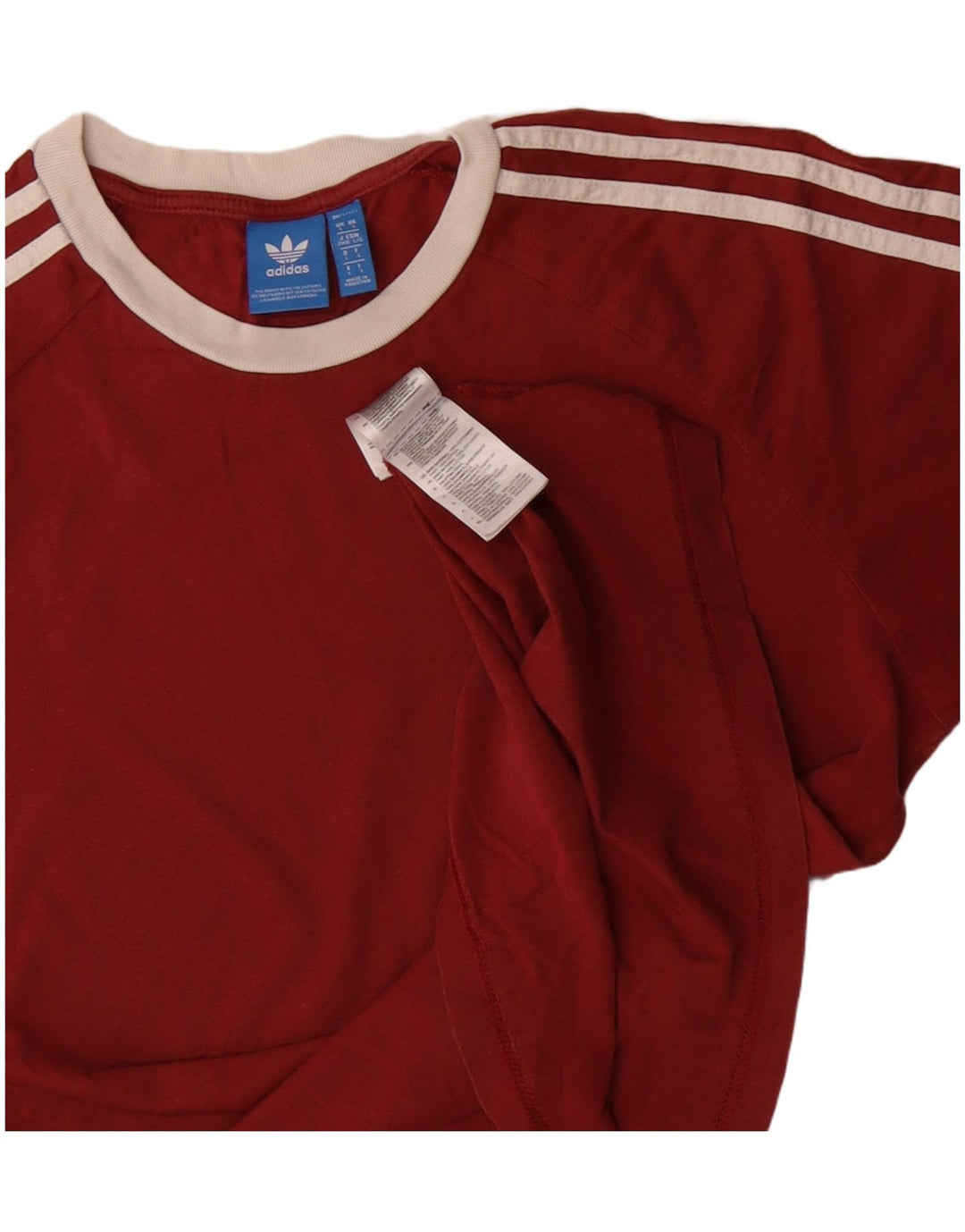 Adidas Мужская футболка Top Large Burgundy Cotton