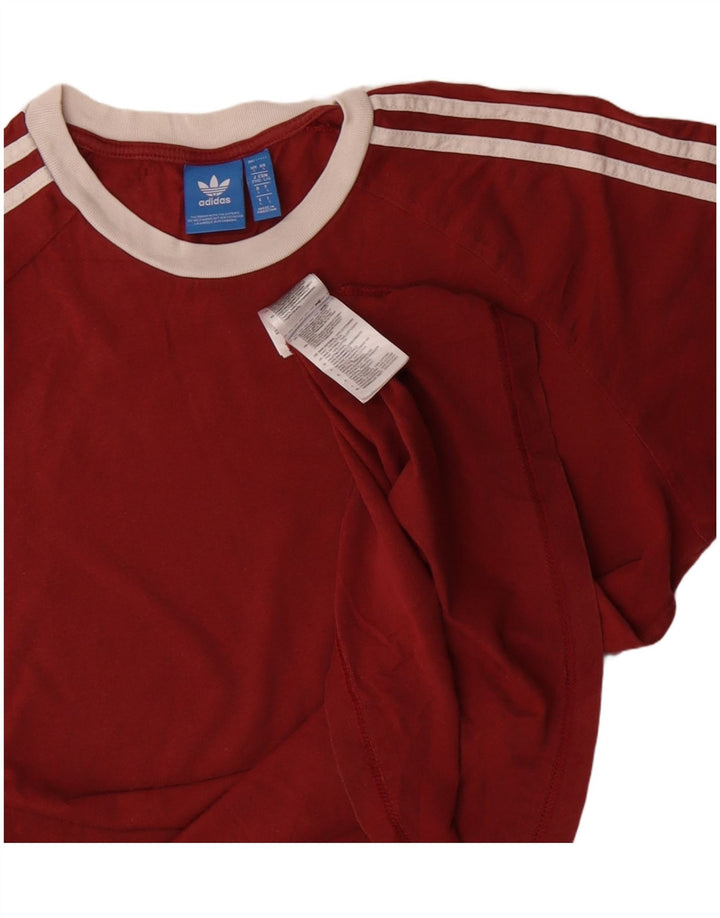 Adidas Мужская футболка Top Large Burgundy Cotton