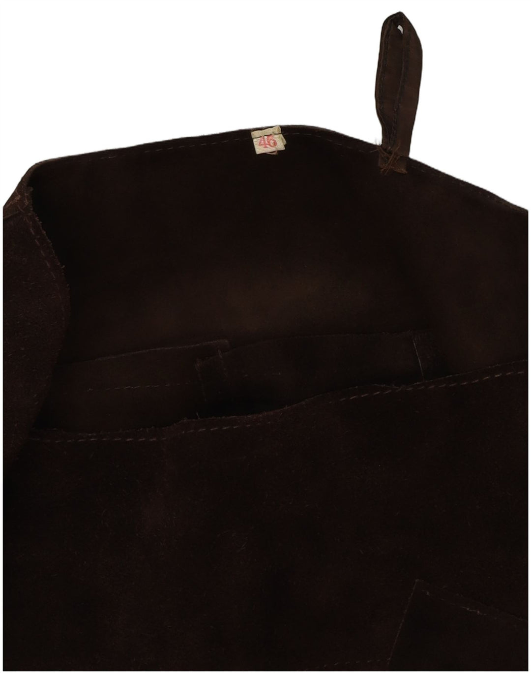 Винтажная женская замшевая юбка с высокой талией IT 46, большая W28, коричневая