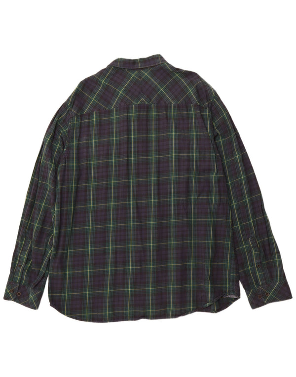 TIMBERLAND Мужская фланелевая рубашка Earthkeepers Slim Fit 3XL Темно-синяя клетка