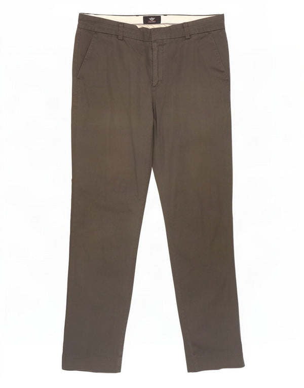 Мужские брюки-чиносы Dockers Slim Fit W33 L32, серые, хлопковые
