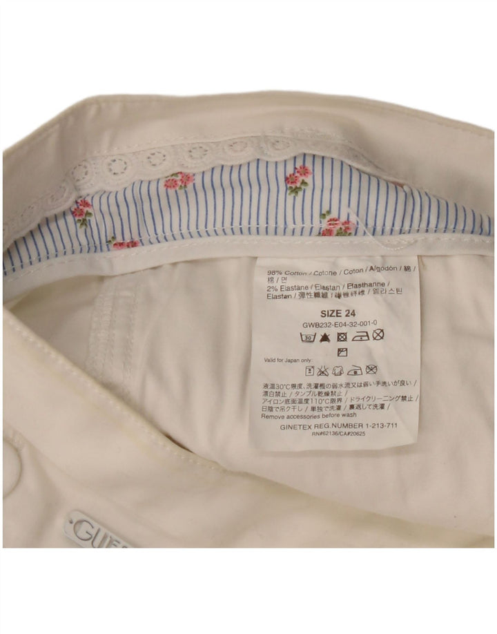 Женские капри Guess W24 L18, белый хлопок