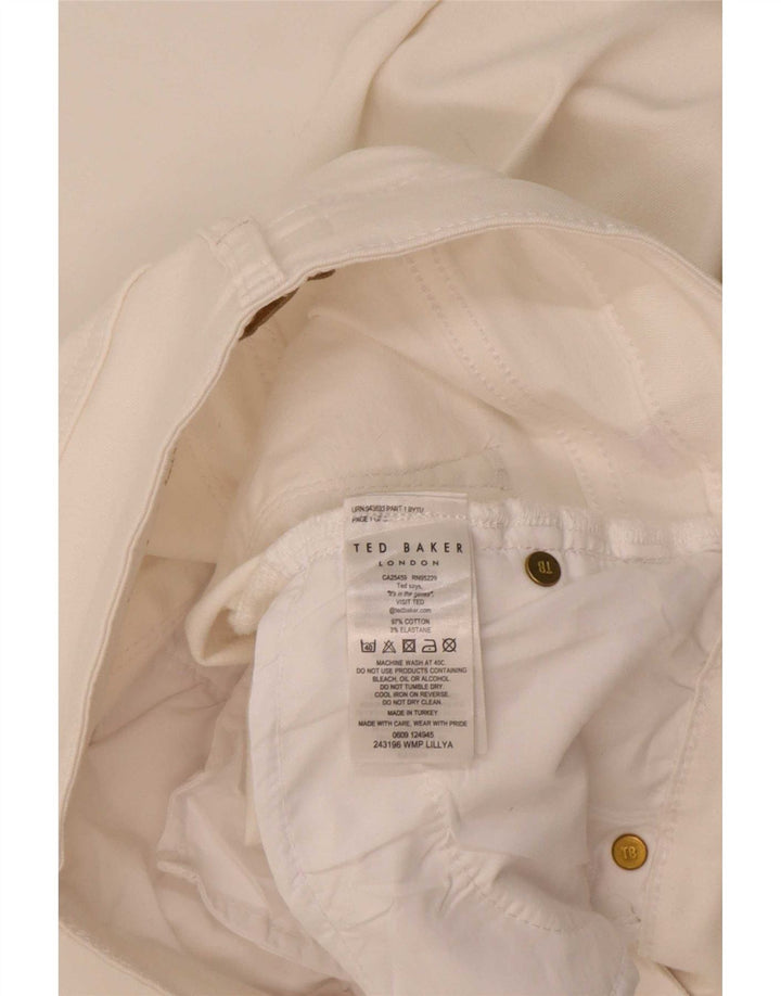 Женские узкие джинсы Ted Baker W28 L26, белый хлопок