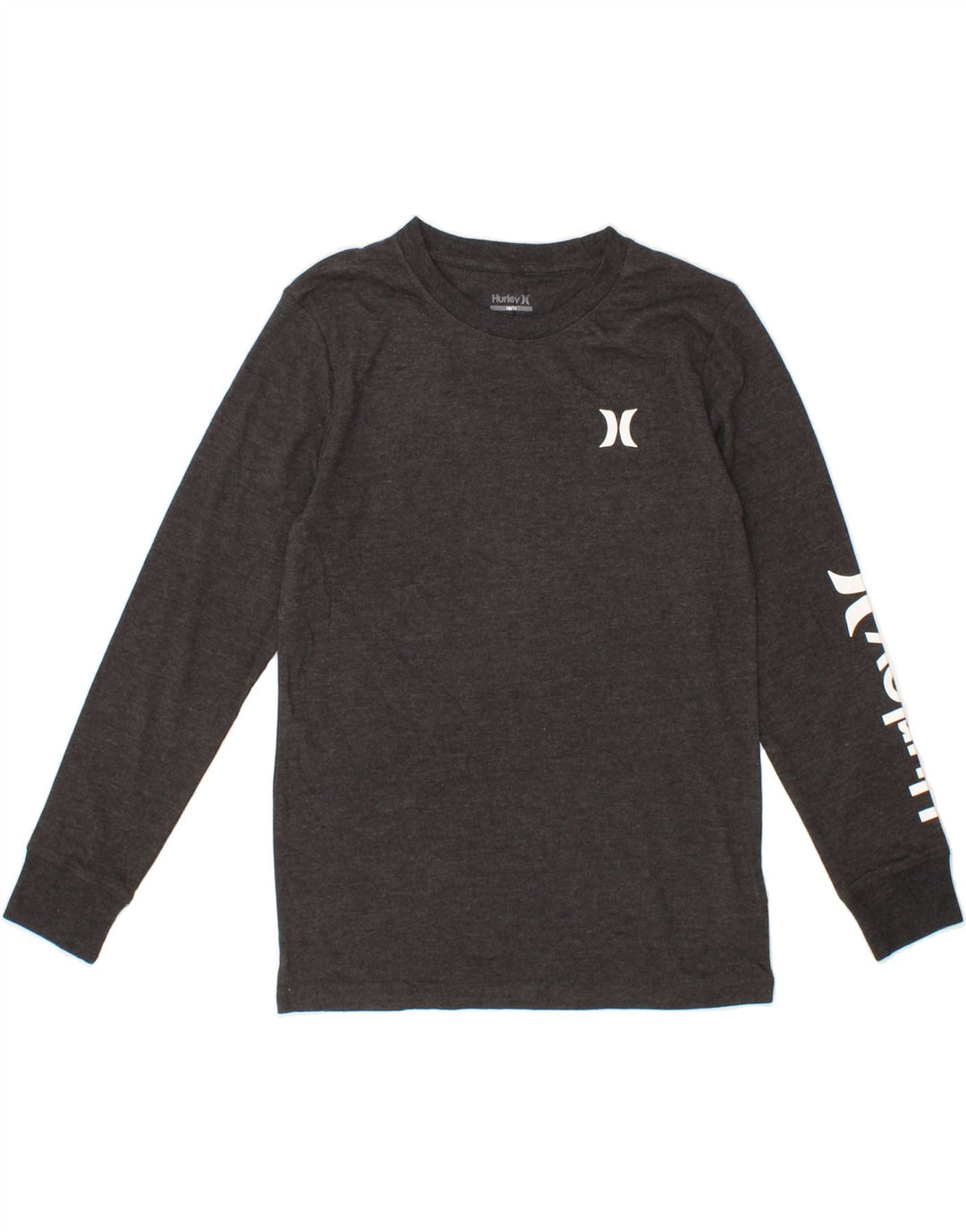 HURLEY Boys Graphic Top Long Sleeve 10-11 Years Grey Cotton Vintage Hurley and Second-Hand Hurley from Messina Hembry 