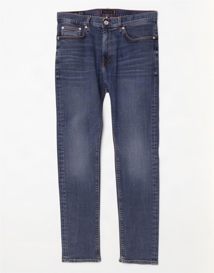 Мужские эластичные узкие джинсы Tommy Hilfiger Bleecker W34 L30, синий хлопок