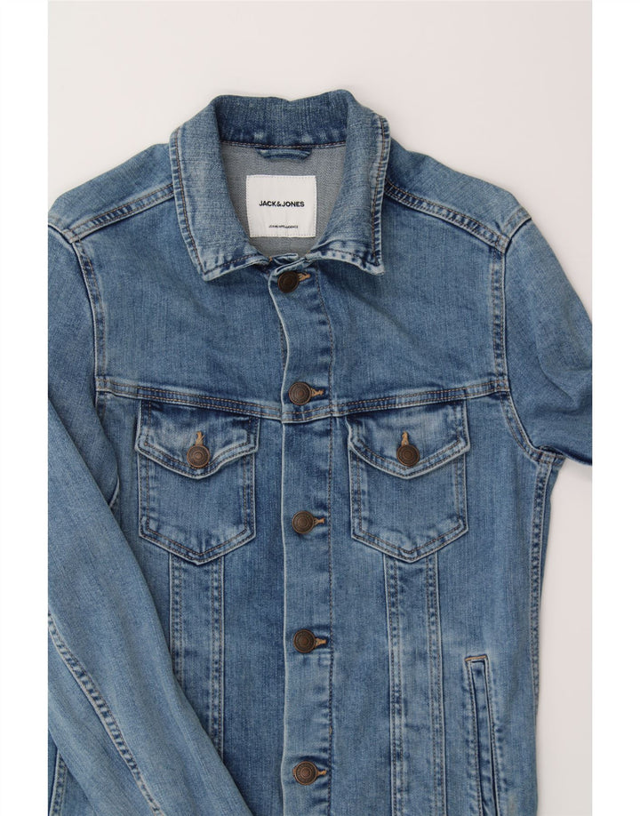 JACK & JONES Mens Denim Jacket UK 36 Small Blue Cotton Vintage Jack & Jones and Second-Hand Jack & Jones from Messina Hembry 