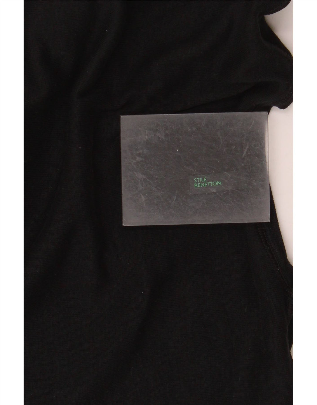 Женская футболка с рисунком BENETTON Top UK 8, маленькая, черная