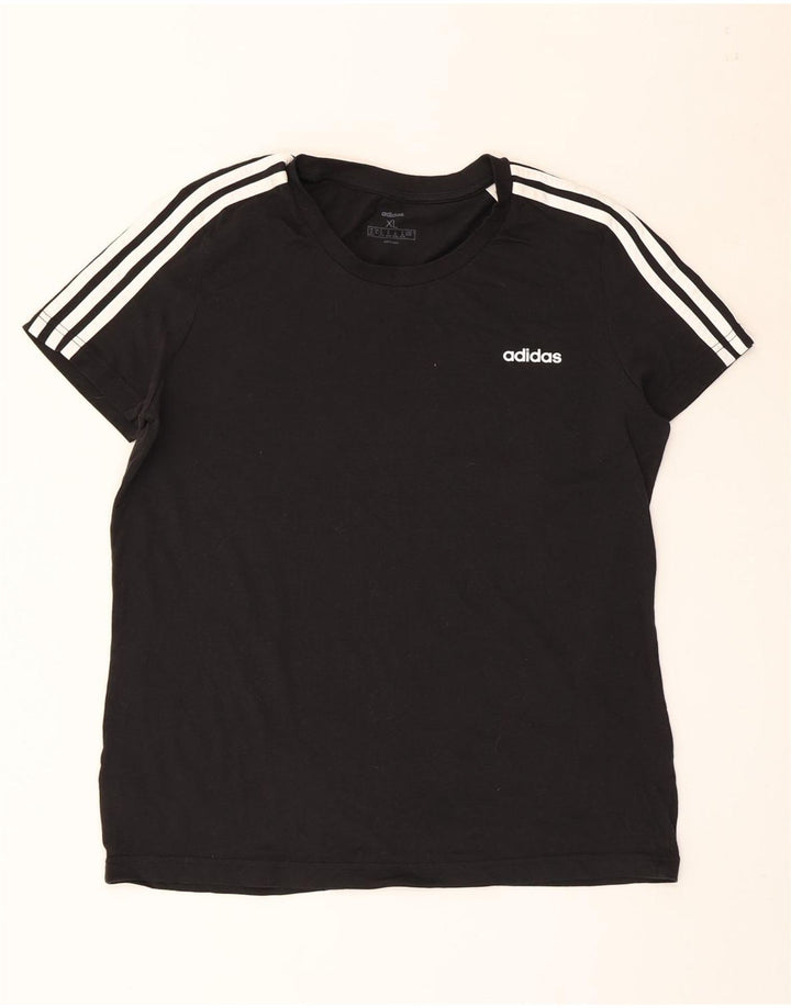 Женская футболка ADIDAS Top UK 20/22 XL, черный хлопок