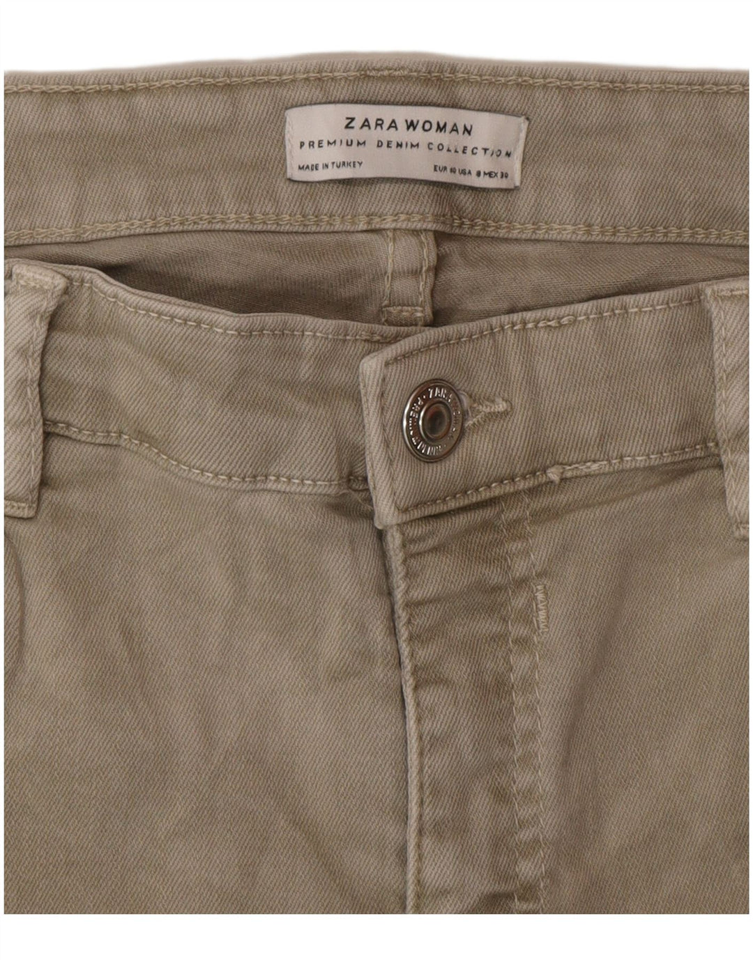 Женские узкие джинсы Zara EU 40 Medium W30 L26 Серые
