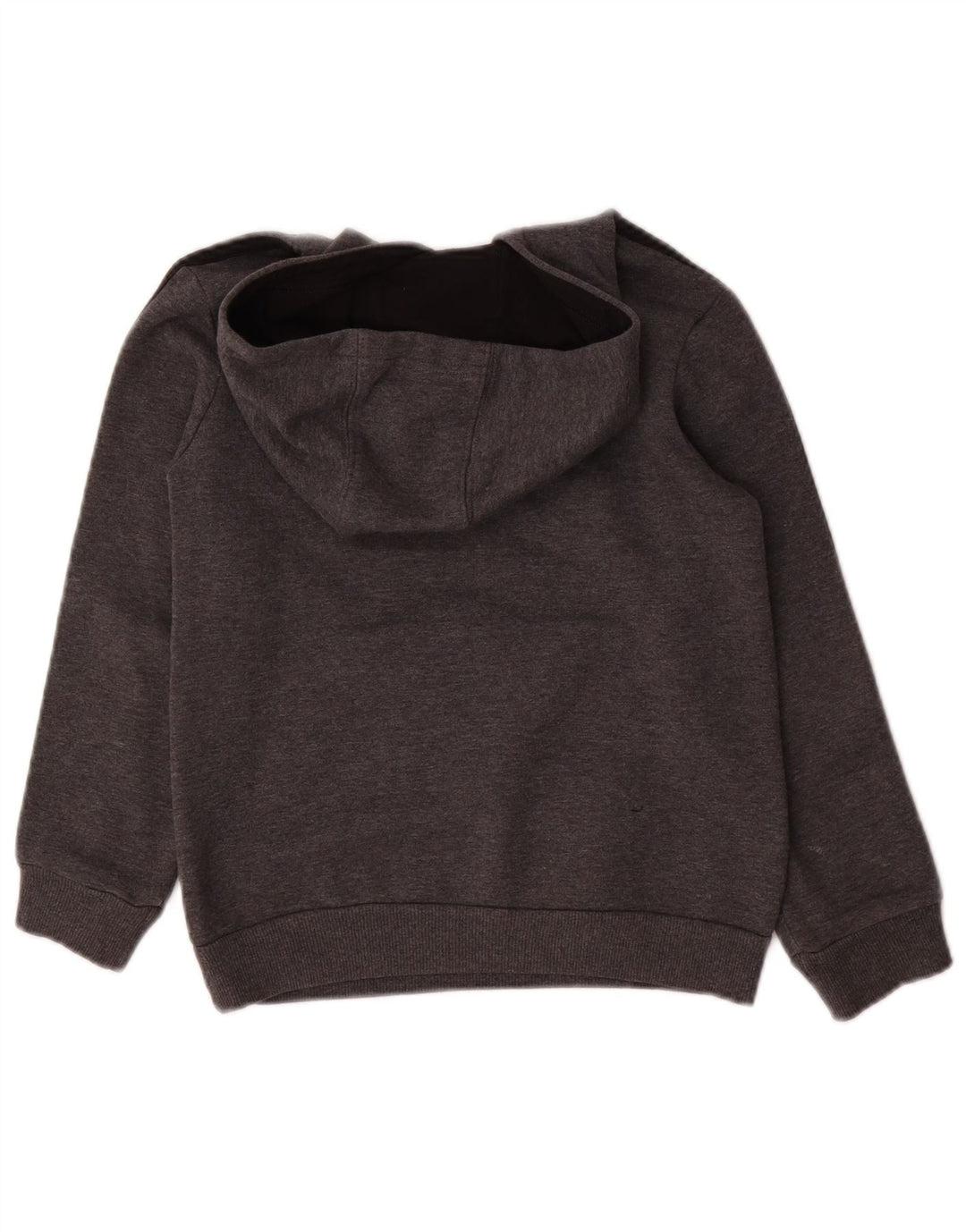 Джемпер с капюшоном ADIDAS для мальчиков 7-8 лет, серый полиэстер