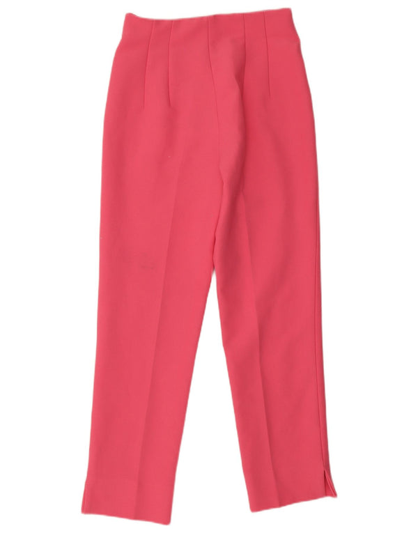 Женские зауженные брюки-чиносы с высокой талией Zara EU 34 2XS W24 L27, розовые