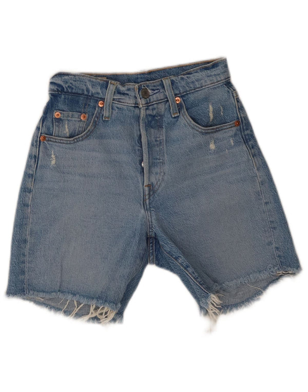 Женские джинсовые шорты Levi's 501 W23 2XS Синие, хлопок