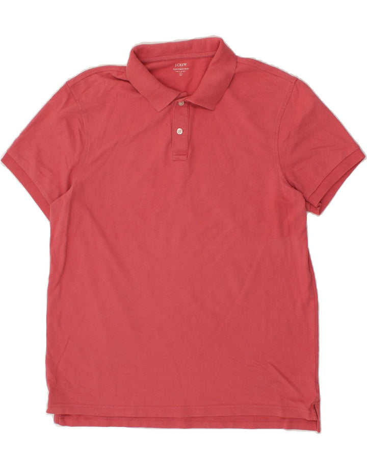 J. CREW Mens Polo Shirt Large Red Cotton Vintage J. Crew and Second-Hand J. Crew from Messina Hembry 