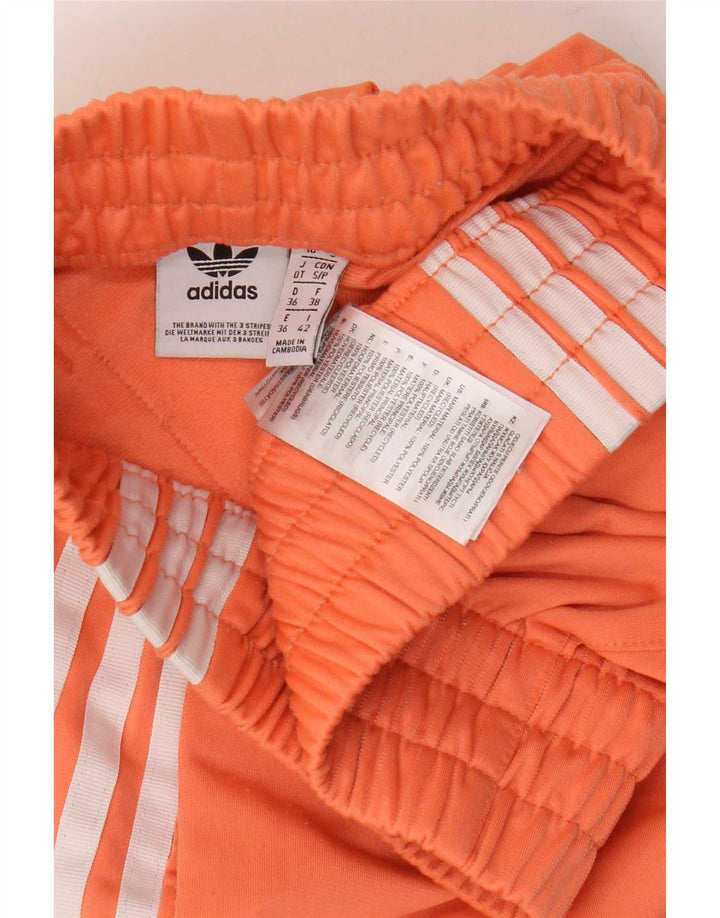 Женские спортивные шорты Adidas UK 10, маленькие оранжевые, полиэстер