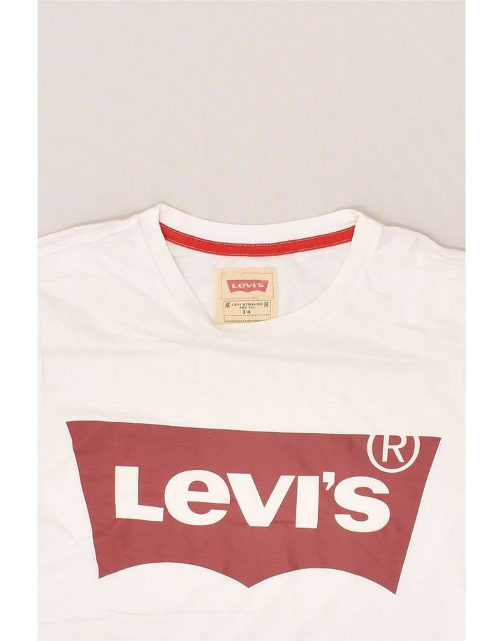LEVI'S Boys Graphic T-Shirt Top 13-14 Years White Cotton | Vintage Levi's | Thrift | Second-Hand Levi's | Used Clothing | Messina Hembry 