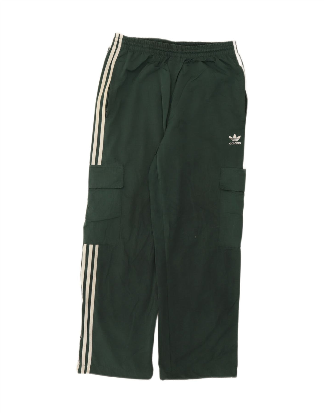 Adidas Мужские брюки-карго из полиамида среднего зеленого цвета