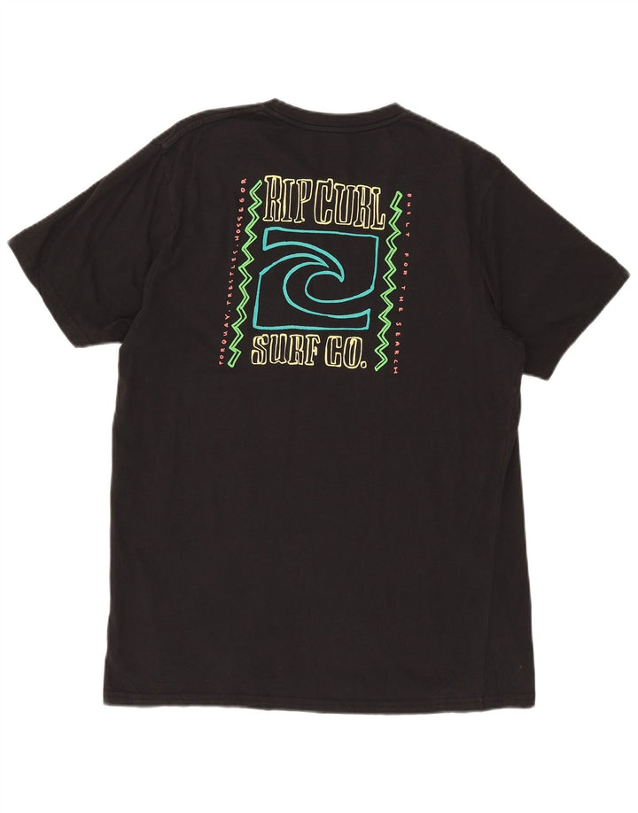 Мужская футболка стандартного кроя с рисунком Rip Curl, большой черный цвет
