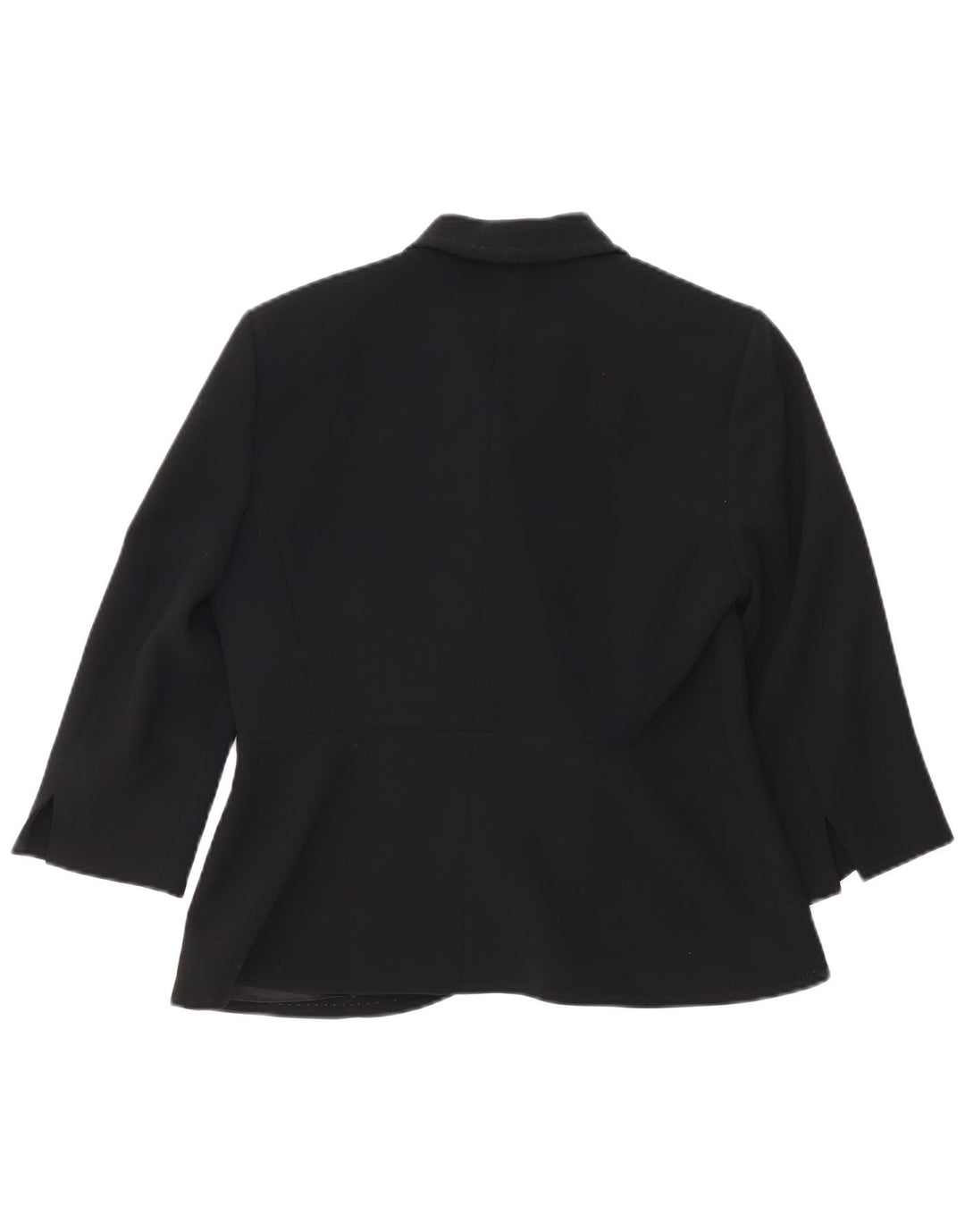 Женский пиджак Max Mara с рукавом 3/4 и 1 пуговицей, Великобритания 12, средний черный вискоза