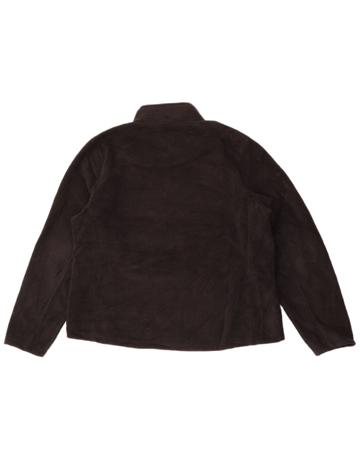 Женская флисовая куртка оверсайз Eddie Bauer UK 18 XL, черный полиэстер