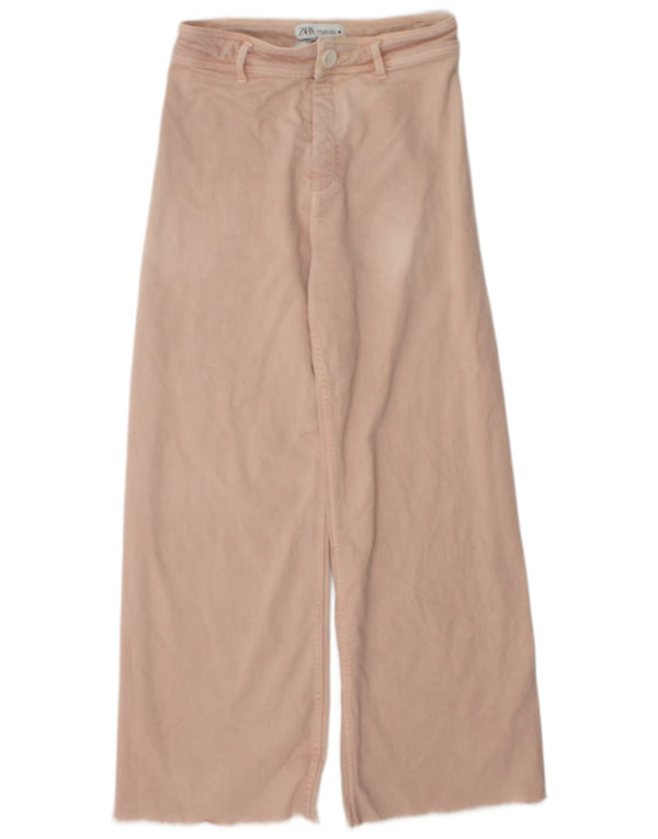 Женские прямые свободные джинсы Zara The Marine EU 38, маленькие W28 L28, розовые