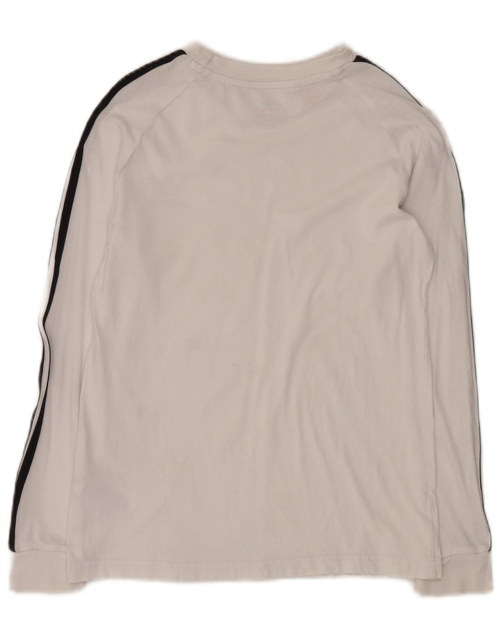 Adidas Топ с длинным рукавом для девочек 12-13 лет, белый хлопок