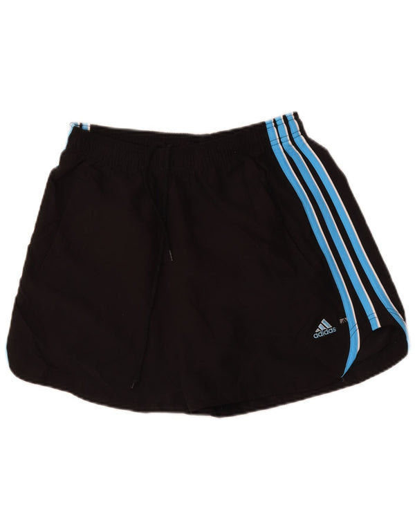 Женские спортивные шорты Adidas UK 16, большие черные из полиэстера