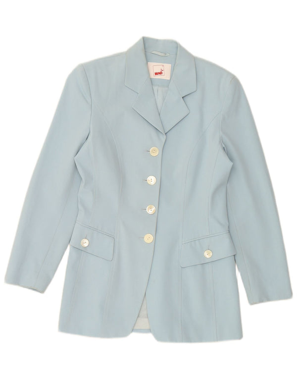 MONDI Womens 4 Button Blazer Jacket EU 34 XS Blue Polyester