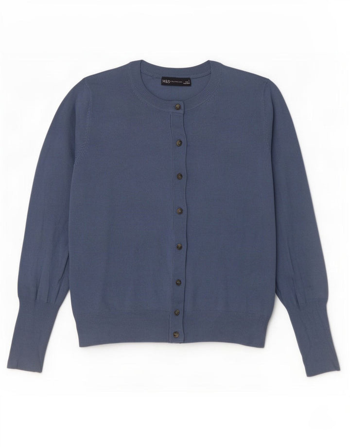 Женский кардиган Marks & Spencer UK 12, средний синий вискоза