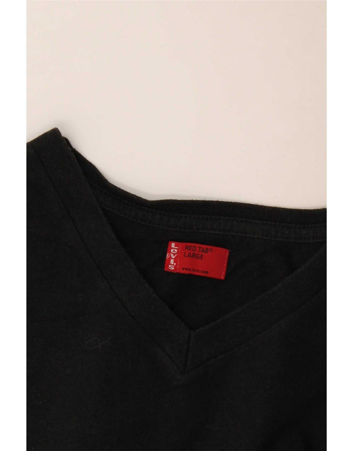 Мужская футболка Levi's, большая, черная