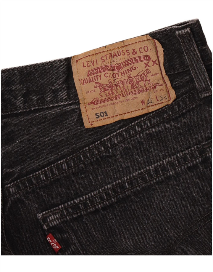 Мужские прямые джинсы Levi's 501 W32 L32 серые
