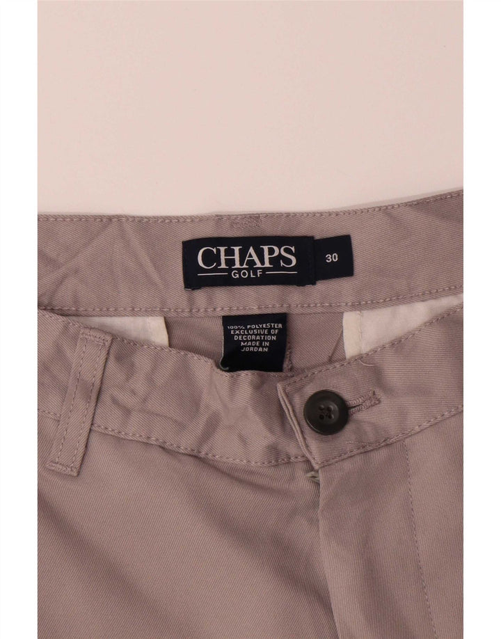 Мужские шорты чинос Chaps W30, средний серый полиэстер