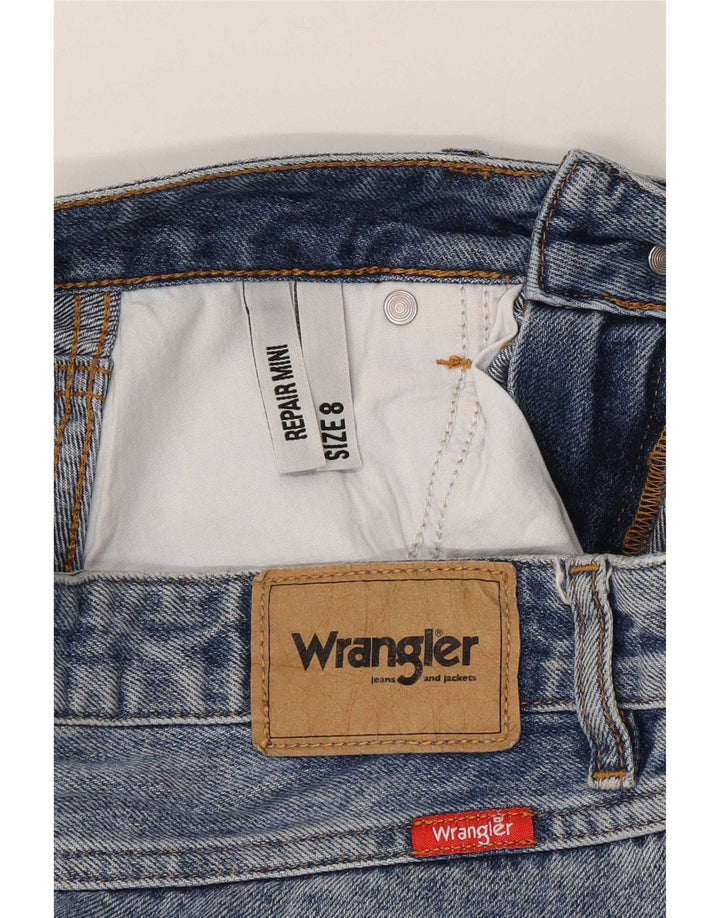 Женская джинсовая юбка Wrangler, Великобритания, 8, маленькая, W27, синяя