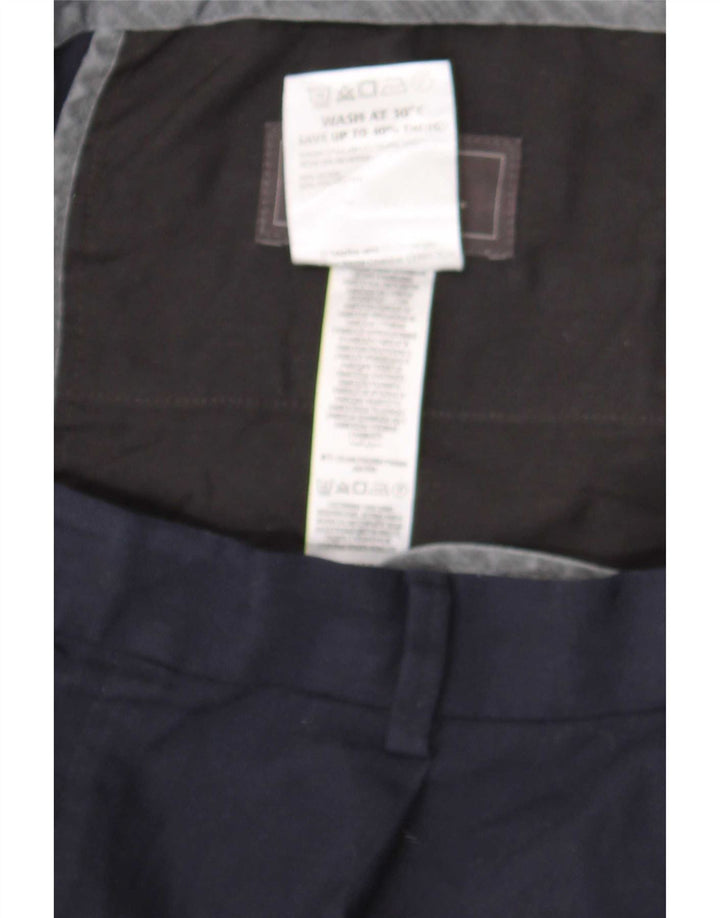 Мужские костюмные брюки классического кроя Marks & Spencer W36 L31 темно-синие шерстяные