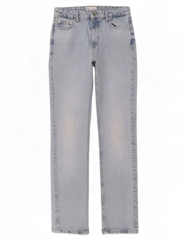 Женские узкие джинсы Zara 2XS W24 L33 Синие, хлопок