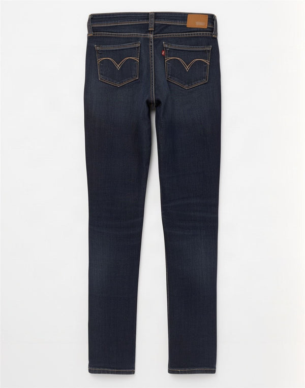 Женские джинсы скинни Demi Curve с низкой талией Levi's W26 L32, синий хлопок