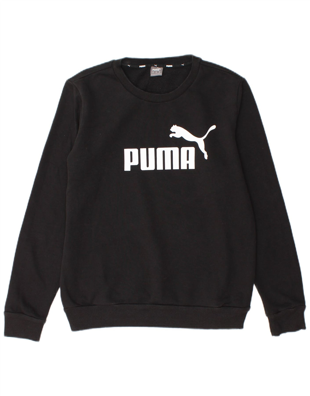 Мужской свитшот с рисунком Puma, средний черный