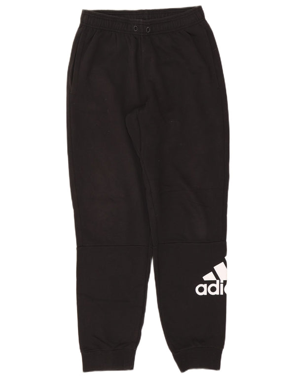 Adidas Мужские спортивные брюки с графическим рисунком Брюки для бега Маленькие черные хлопковые брюки